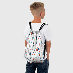 Рюкзак-мешок Новогодние хлопоты, цвет: 3D-принт — фото 2