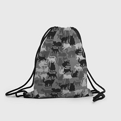 Рюкзак-мешок Камуфляж Армия Котиков, цвет: 3D-принт