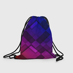 Рюкзак-мешок Ромбы в градиенте, цвет: 3D-принт