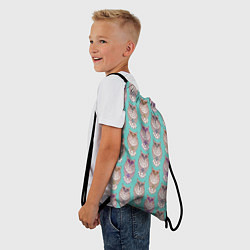 Рюкзак-мешок Совушки, цвет: 3D-принт — фото 2