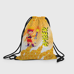 Рюкзак-мешок Brawl Stars - Amber, цвет: 3D-принт