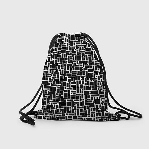 Мешок для обуви Геометрия ЧБ Black & white / 3D-принт – фото 2