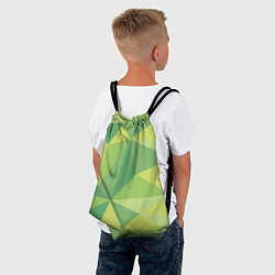 Рюкзак-мешок Green faces, цвет: 3D-принт — фото 2