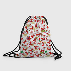 Рюкзак-мешок Дед Мороз, цвет: 3D-принт