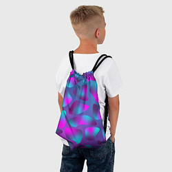 Рюкзак-мешок Неоновые капли, цвет: 3D-принт — фото 2