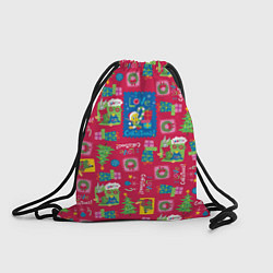 Рюкзак-мешок I love Christmas!, цвет: 3D-принт