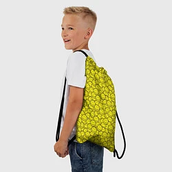 Рюкзак-мешок Смайлики, цвет: 3D-принт — фото 2