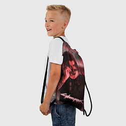 Рюкзак-мешок Johnny Silverhand Cyberpunk, цвет: 3D-принт — фото 2