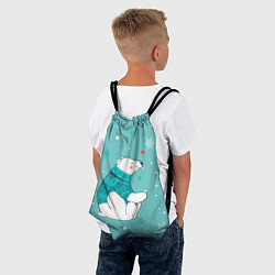 Рюкзак-мешок Мишка, цвет: 3D-принт — фото 2