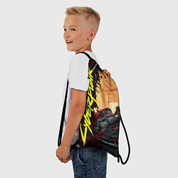 Рюкзак-мешок Киберпанк, цвет: 3D-принт — фото 2