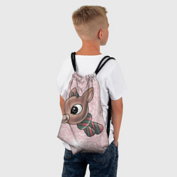 Рюкзак-мешок Рождественский олень, цвет: 3D-принт — фото 2