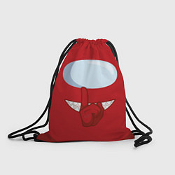 Рюкзак-мешок AMONG US RED IMPOSTOR, цвет: 3D-принт