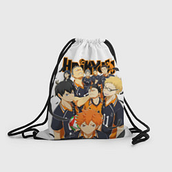 Рюкзак-мешок ВОЛЕЙБОЛ!! HAIKYUU!!, цвет: 3D-принт