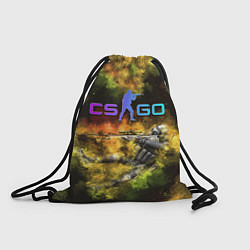 Рюкзак-мешок CS GO Gold dust, цвет: 3D-принт