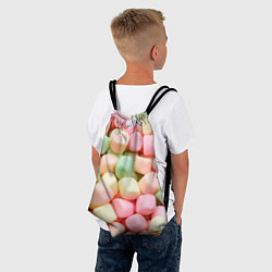 Рюкзак-мешок Маршмэлов зефирки нежные, цвет: 3D-принт — фото 2