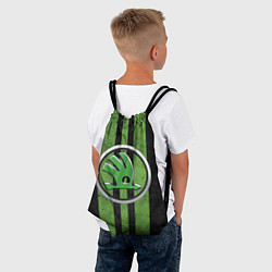 Рюкзак-мешок Skoda Green Logo Z, цвет: 3D-принт — фото 2