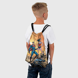 Рюкзак-мешок Лига Справедливости, цвет: 3D-принт — фото 2