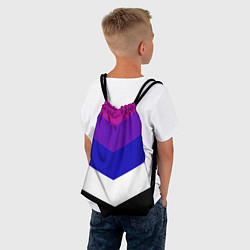 Рюкзак-мешок Полосы, цвет: 3D-принт — фото 2
