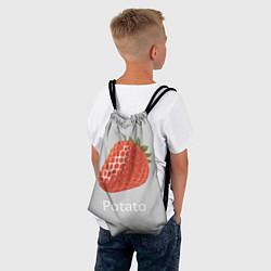 Рюкзак-мешок Strawberry potatoes, цвет: 3D-принт — фото 2