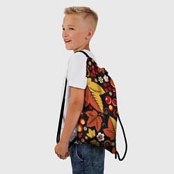 Рюкзак-мешок ХОХЛОМА, цвет: 3D-принт — фото 2