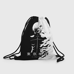 Мешок для обуви Токийский гуль черно белый Кен