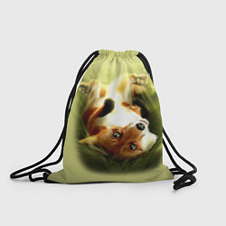 Рюкзак-мешок Лиса на траве, цвет: 3D-принт