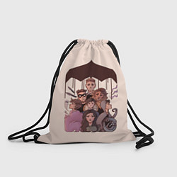 Рюкзак-мешок Семья вместе, цвет: 3D-принт