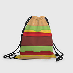 Рюкзак-мешок Бургер, цвет: 3D-принт