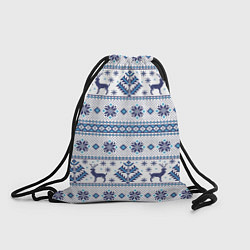 Рюкзак-мешок Русские народные узоры, цвет: 3D-принт