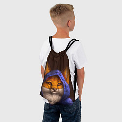 Рюкзак-мешок Лисенок в капюшоне, цвет: 3D-принт — фото 2