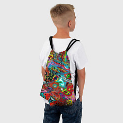 Рюкзак-мешок Яркая абстракция bright abstraction, цвет: 3D-принт — фото 2