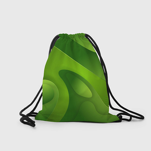 Мешок для обуви 3d Green abstract / 3D-принт – фото 2