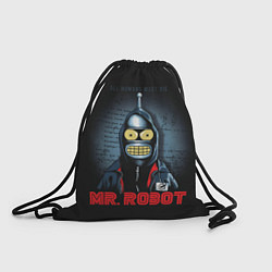 Рюкзак-мешок Bender x mr robot, цвет: 3D-принт