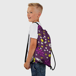 Рюкзак-мешок Цвета цветов дизайн, цвет: 3D-принт — фото 2