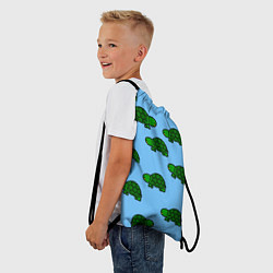 Рюкзак-мешок Черепаха, цвет: 3D-принт — фото 2