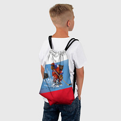 Рюкзак-мешок Русский хоккей, цвет: 3D-принт — фото 2