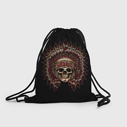 Рюкзак-мешок Череп Индейца, цвет: 3D-принт