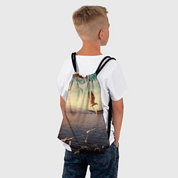 Рюкзак-мешок Чайки на воде, цвет: 3D-принт — фото 2