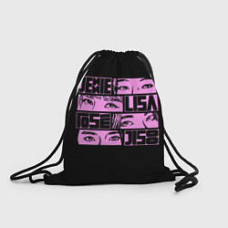 Рюкзак-мешок Black pink eyes, цвет: 3D-принт