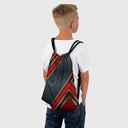 Рюкзак-мешок Black & Red 3D, цвет: 3D-принт — фото 2