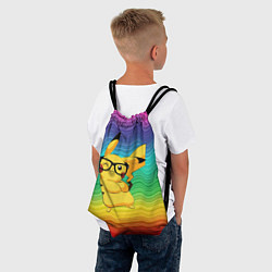 Рюкзак-мешок Пикачу в очках, цвет: 3D-принт — фото 2