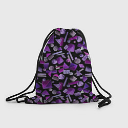 Мешок для обуви Геометрический фиолетовый