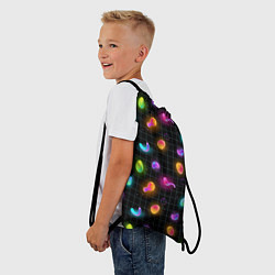 Рюкзак-мешок Ночные фонарики-светлячки, цвет: 3D-принт — фото 2