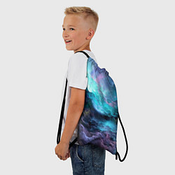 Рюкзак-мешок Космическое море, цвет: 3D-принт — фото 2
