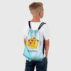 Рюкзак-мешок Влюбленный Пикачу, цвет: 3D-принт — фото 2