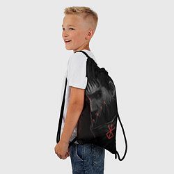 Рюкзак-мешок Чёрный мечник, цвет: 3D-принт — фото 2