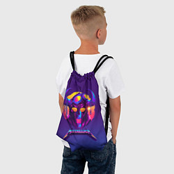 Рюкзак-мешок Metallica Neon, цвет: 3D-принт — фото 2