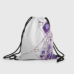 Рюкзак-мешок Фиолетовые нити, цвет: 3D-принт