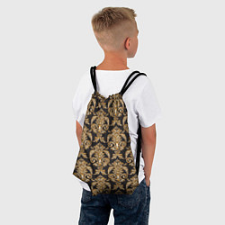 Рюкзак-мешок Versace золотые узоры, цвет: 3D-принт — фото 2