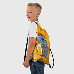 Рюкзак-мешок Пивозавр - Взрыв, цвет: 3D-принт — фото 2